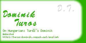 dominik turos business card